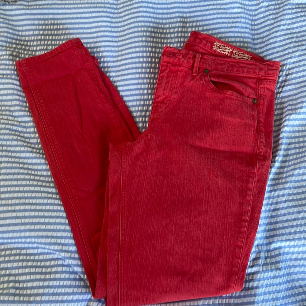 Madewell red jeans size 31